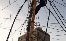 برعاية الرئيس: شؤون اللاجئين بالمنظمة تنجز مشروع اعادة تأهيل شبكة الكهرباء محطتي &ldquo;قاسم رمضان" و "شريف" في مخيم الرشيدية