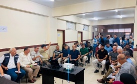 الاونروا تفتتح مركز الشاطئ الصحي بعد اعادة ترميمه بحضور وفد من دائرة شؤون اللاجئين بالمنظمة واللجنة الشعبية بمخيم الشاطئ والمجتمع المحلي