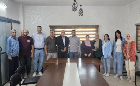 شؤون اللاجئين تتابع مشروعين لتطوير البنية التحتية وتحسين خدمات المياه والصرف الصحي في مخيم الفارعة