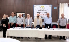 بإشراف دائرة شؤون اللاجئين بمنظمة التحرير الفلسطينينة  انتخاب لجنة شعبية جديدة لخدمات دير عمار ضمن مسار تجديد اللجان الشعبية في المخيمات 