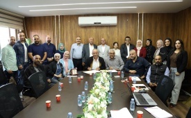 برعاية الرئيس: توقيع عقد مشروع تأهيل المركز النسوي وصيانة جمعية حياة في مخيم دير عمار بقيمة 201 ألف دولار