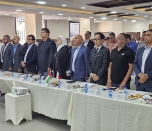 رئيس دائرة شؤون اللاجئين والسفير الياباني يطلقان مشروع تحسين مخيم الامعري