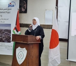 رئيس دائرة شؤون اللاجئين والسفير الياباني يطلقان مشروع تحسين مخيم الامعري