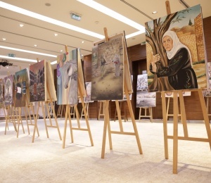 انطلاق فعاليات الذكرى الـ77 للنكبة الفلسطينية بمعرض فني يجسّد الرواية الوطنية والتمسك بحق العودة