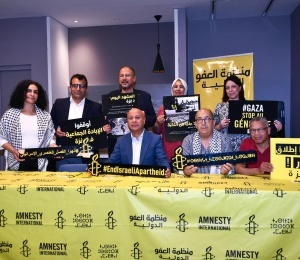 Abu Houli Meets with Amnesty International &ndash; Morocco, Updates Them on Developments of Genocide and Forced Displacement