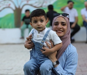 ضمن مشروع PALCIP الممول من الحكومة اليابانية...  دائرة شؤون اللاجئين تفتتح حديقة نادي الطفل في مخيم الأمعري