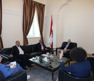 Dr. Abu Huli discusses with Ambassador Damaskia the mechanism for implementing President Mahmoud Abbas&rsquo;s decision on restructuring the Popular Committees and holding their elections