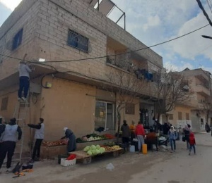 Under the Patronage of the President: The PLO&rsquo;s Department of Refugee Affairs Completes a Solar-Powered Lighting Project in Al-Husseiniya Gathering, Rural Damascus, Syria