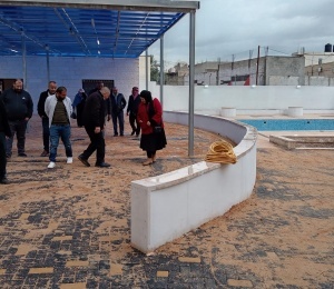 "شؤون اللاجئين" تستلم مشروع تأهيل وصيانة حديقة الاستقلال في مخيم عين السلطان