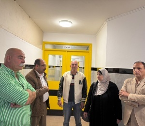 شؤون اللاجئين بالمنظمة تتفقد مشفى قلقيلية "الأونروا" وتبحث مع المحافظ واللجنة الشعبية تداعيات قرار الاونروا بإغلاق قسمي الباطني والولادة في المشفى