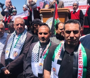 مهرجان العودة الوطني في خانيونس يؤكد التمسك بحق العودة تحت شعار: &ldquo;لن نرحل.. جذورنا أعمق من دماركم&rdquo;