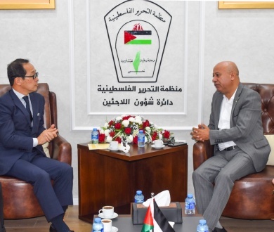 "شؤون اللاجئين" تبحث مع وفد ياباني تبعات مشاريع الكنيسيت الإسرائيلي ضد الاونروا