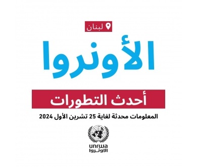 تقرير الأونروا رقم 10 حول حالة الاستجابة الطارئة في لبنان 
