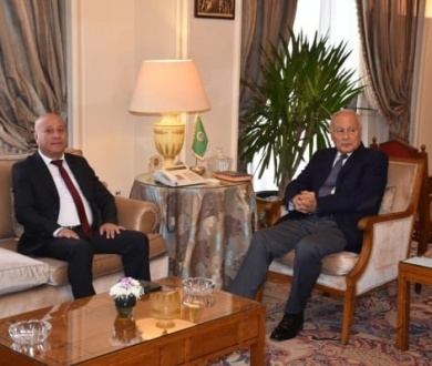 أبو الغيط يستقبل رئيس دائرة شؤون اللاجئين بمنظمة التحرير الفلسطينية ويؤكد