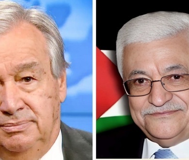 الرئيس يعرب عن تقديره لموقف الأمين العام للأمم المتحدة الرافض لتهجير الشعب الفلسطيني