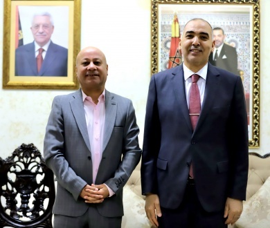 رئيس دائرة شؤون اللاجئين يلتقي السفير المغربي ويبحثان سبل تعزيز صمود اللاجئين في ظل العدوان المتواصل واستهداف "الأونروا"