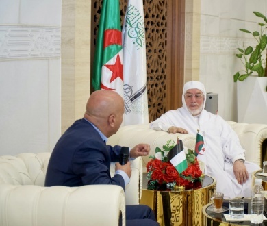 During his meeting with Dr. Abu Holi  Dean of the Algiers Grand Mosque: Double Standards Are the Cause of Palestine's Tragedy; Algeria Stands Firm in Its Positions.