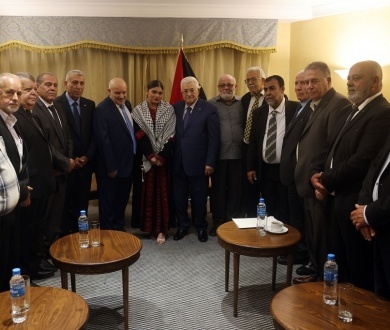 President Abbas meets representatives of Lebanese grassroots organizations, reiterates call for Gaza ceasefire