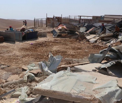 الاحتلال يهدم منشآت زراعية في المغير شمال شرق رام الله