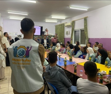 ضمن مبادرة "بداية جديدة" تنفيذ انشطة توعوية  في مخيم بلاطة