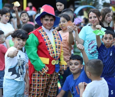 ضمن مشروع PALCIP الممول من الحكومة اليابانية...  دائرة شؤون اللاجئين تفتتح حديقة نادي الطفل في مخيم الأمعري