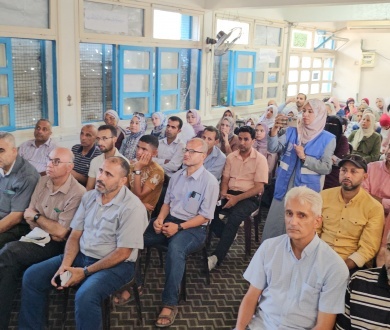دائرة شؤون اللاجئين تشارك بفعالية في المنتدى التعليمي الثاني بمحافظة الوسطى