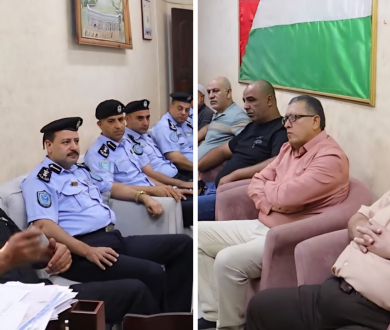 قائد شرطة نابلس يزور اللجنة الشعبية لخدمات مخيم عسكر القديم