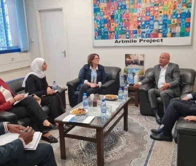 Abu Holi and Al-Rifai Discuss with UNRWA Ways to Enhance Services Provided to Palestinian Refugees in Syria and Improve Their Living Conditions