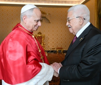 الرئيس يجتمع مع البابا ليو الرابع عشر