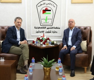 Abu Holi Discusses with the European Institute of Peace the Protection of UNRWA, Improvement of Camp Conditions, and Mechanisms to Counter Plans to Liquidate the Agency and Undermine Refugee Rights