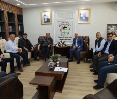 د. أبو هولي يستقبل ممثلي اللجان الشعبية في مخيمي بلاطة وشعفاط