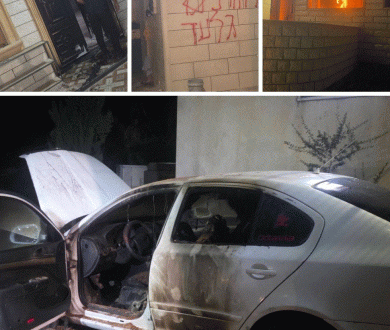 مستعمرون يضرمون النار في منزلين ومسجد ويخربون ممتلكات في مسافر يطا جنوب الخليل