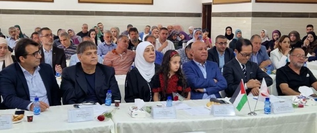 رئيس دائرة شؤون اللاجئين والسفير الياباني يطلقان مشروع تحسين مخيم الامعري