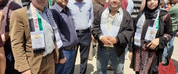 مهرجان العودة الوطني في خانيونس يؤكد التمسك بحق العودة تحت شعار: &ldquo;لن نرحل.. جذورنا أعمق من دماركم&rdquo;