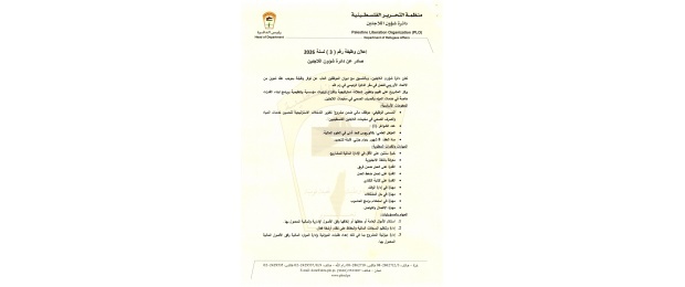 تعلن دائرة شؤون اللاجئين وبالتنسيق مع ديوان الموظفين العام، عن توفر وظيفة "موظف مالي" 