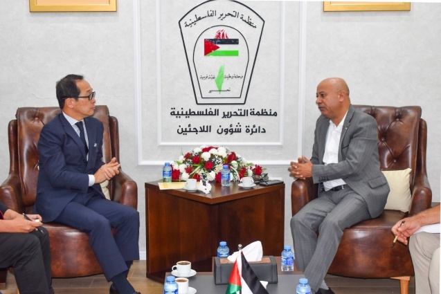 "شؤون اللاجئين" تبحث مع وفد ياباني تبعات مشاريع الكنيسيت الإسرائيلي ضد الاونروا