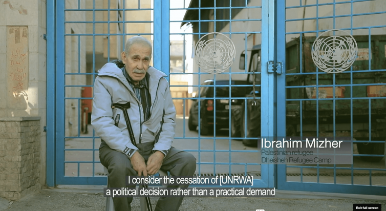 بديل يصدر فيلماً قصيراً بعنوان: "نداء اللاجئين الفلسطينيين: لا لتفكيك الأونروا