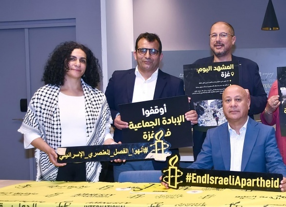 Abu Houli Meets with Amnesty International &ndash; Morocco, Updates Them on Developments of Genocide and Forced Displacement