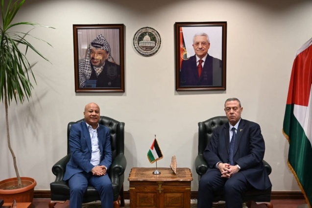 Ambassador Diab Al‑Louh Discusses with Head of Refugee Affairs Department Dr. Ahmed Abu Holi the Situation of Palestinian Refugees