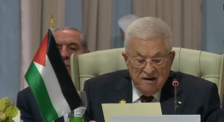 President Abbas at Doha summit: An attack on any Arab or Islamic state is an attack on all nations and their shared security