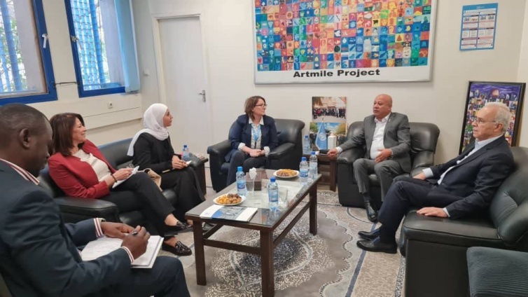 Abu Holi and Al-Rifai Discuss with UNRWA Ways to Enhance Services Provided to Palestinian Refugees in Syria and Improve Their Living Conditions