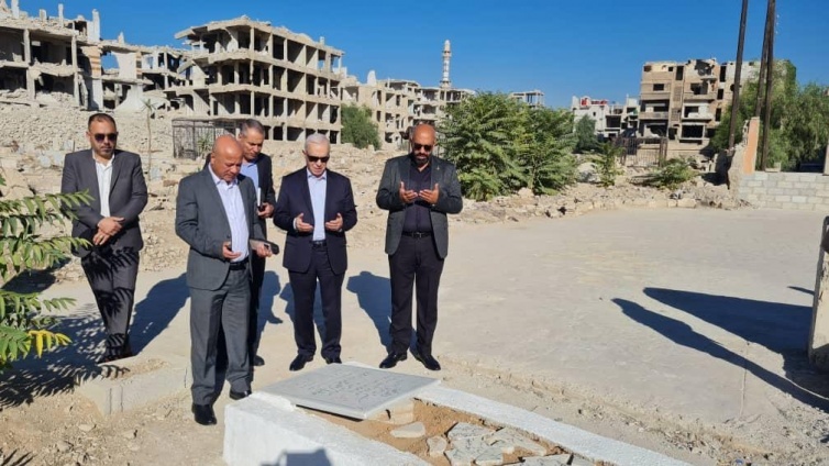 Under the directives of President Mahmoud Abbas: Preparations begin to restore the Martyrs&rsquo; Cemetery and bring life back to Yarmouk Camp