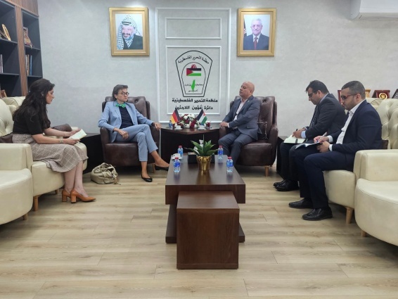 Abu Holi Discusses with the Head of the German Mission to Palestine the Situation of Palestinian Refugees, UNRWA’s Financial Crisis, and the Political Challenges Facing the Agency