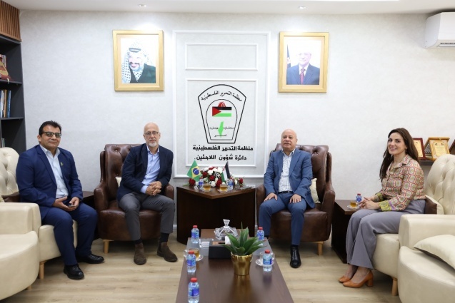  Dr. Abu Holi Meets the Brazilian Ambassador in Preparation for the Upcoming UNRWA Advisory Commission Meeting
