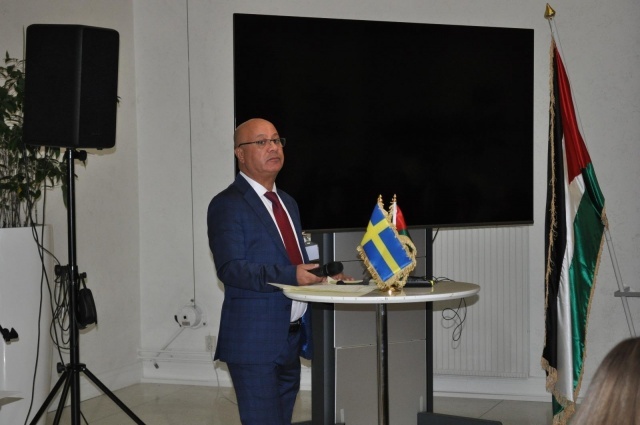 Dr. Abu Huli calls on Sweden to resume its funding to UNRWA and to restore its role in protecting the humanitarian mission and millions of Palestinian refugees