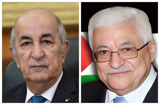 الرئيس يشكر نظيره الجزائري على دعمه لشعبنا الفلسطيني وقضيته العادلة